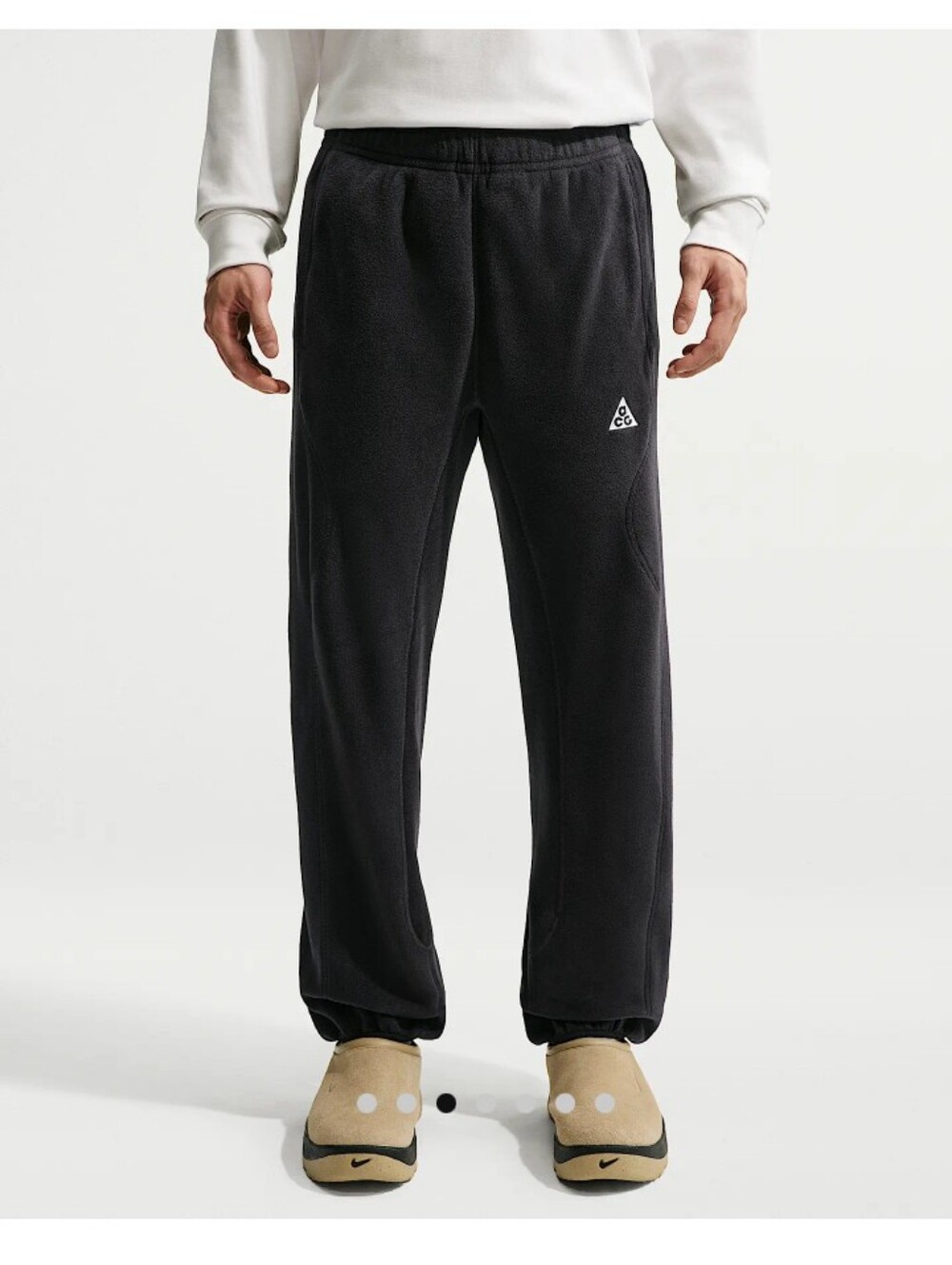 Nike ACG Men’s Black Fleece Joggers with ACG Logo